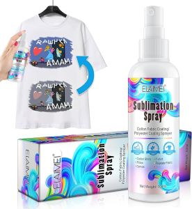 100ml Sublimation Spray Sublimation Coating Spray for All Fabric Including 100% Cotton Polyester Carton Tote Bag Pillows Mugs Canvas Quick Dry & Super Adhesion High Gloss Vibrant Color