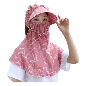 DOWNA Quick Dry Face Sun Hat Anti UV Wide Brim Fisherman Hat Fashion Breathable Face Cover Headwear Outdoor