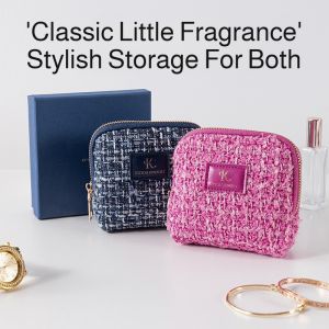 💝Hot Sale💝Small Fragrance Portable Mini Jewelry Bag Portable Mini Jewelry Travel Organizer Bag With Multi Layers Small Luxury Style Storage Pouch For Rings Bracelets And Necklaces Girls Gift Case Travel Jewelry Case