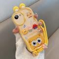 เคสซิลิโคนขอบคลื่นสำหรับ Realme C30 4G C30S Narzo ฝาหลัง50I 3D เคสโทรศัพท์ RMX3623ปลาดาวแพททริกการ์ตูน SpongeBob น่ารักเพลงแมวป้องกันการหล่นพร้อมสายคล้อง. 