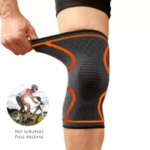 ปลอกสวมเข่า สนับเข่า วัสดุไนล่อน ยืดหยุ่น เหมาะกับผู้ชาย สำหรับป้องกันเข่า ออกกำลังกาย เล่นบาสเกตบอล ขี่จักรยาน วิ่ง 1 ชิ้น