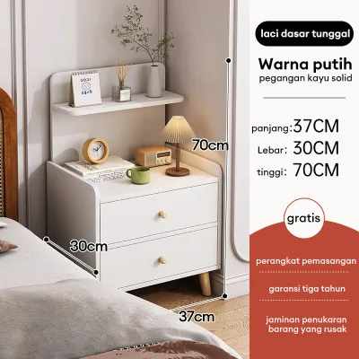 Meja Nakas Minimalis Modern Dengan Laci Meja Samping Tidur Aesthetic