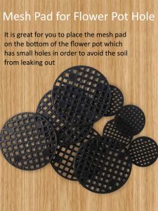 Flower Pot Hole Mesh Pad Prevent Soil Loss Breathable Gasket Drainage Netting for Bonsai