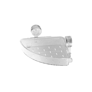 ROZEL Rak Kamar Mandi Triangle Serbaguna Cantik│Rak Kamar Mandi Plastik Estetik│Rak Sabun Shampoo Transparan Model Tempel Dinding Kuat Kokoh│Rak Kamar Mandi Simple Elegan Aesthetic