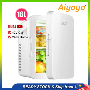 16L Car Home Mini Refrigerator Cooler Warmer Box Mini Fridge Peti Sejuk Kereta Rumah Freezer Chiller Portable Icebox Outdoor Camping Fishing Travel