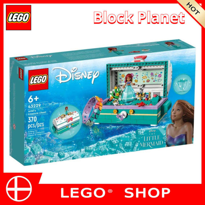 【Official】 LEGO 43229 Disney Ariel's Treasure Chest pcs 6+ Block