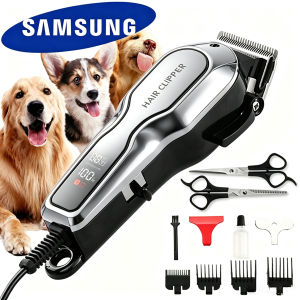 Pet Hair Razor Clipper USB Rechargeable Razor Trimmer Grooming Kit Heavy-Duty Professional Dog Grooming Kit Pet Cat Hair Cordless Rechargeable Clipper