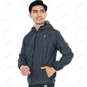 Armisth - Jaket Olahraga Parasut Premium Pria / Jacket Running Sauna / Atasan Lari Gym Sepeda