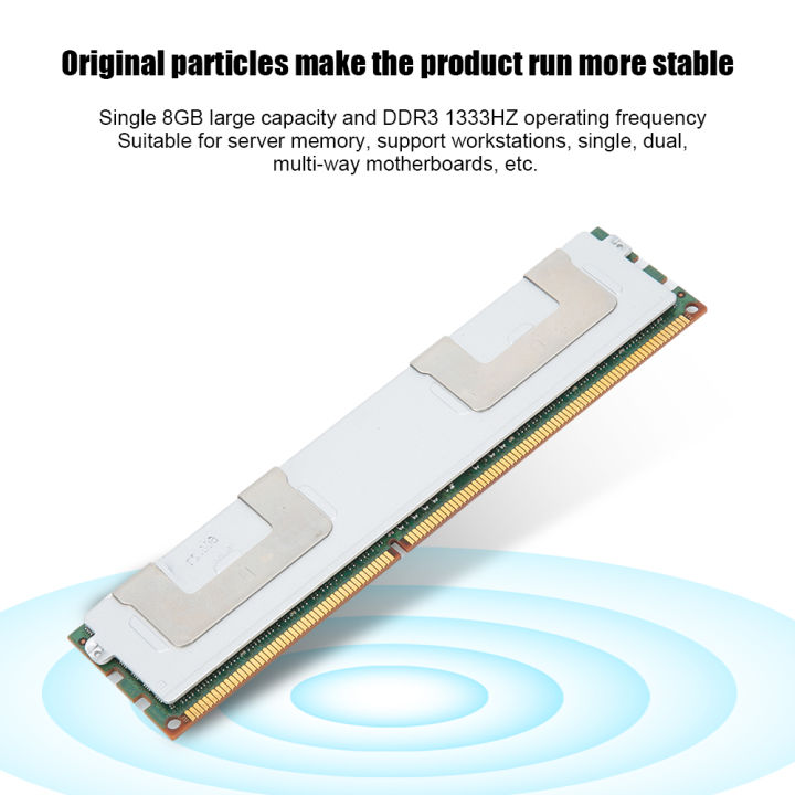 Server Memory ECC REG 8GB RAM DDR3 1333MHZ 2Rx4 Heat Sink for CPU