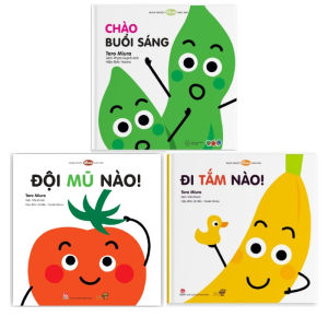 Sách Combo (4 Quyển) - Tranh Truyện Ehon Nhật Bản - Chào Buổi Sáng Đi Tắm Nào Đội Mũ Nào Xin Chào