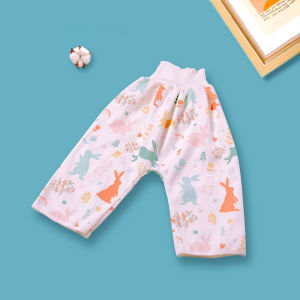 Baby Leak-Proof Diaper Skirt Kids High Waist Training Sleeping Pants Reusable Diaper Pad