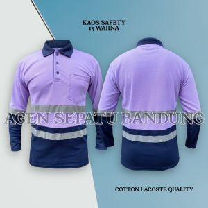Baju Lengan Panjang Kaos Polo Kombinasi 2 Warna - Kaos Polo Shirt