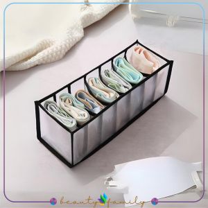 BF-C975 Kotak Penyimpanan Pakaian Dalam Kaos Kaki 7 Grid Multifungsi / Kotak Bra Celana Dalam