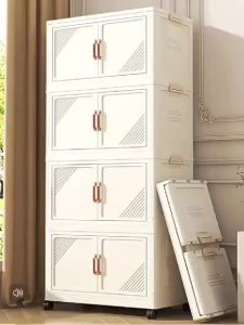 Foldable Wide Storage Cabinet for Home Use Clothes Cabinets