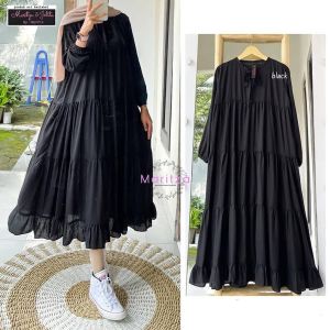 DRESS MIDI WANITA DEWASA IMPORT PANJANG GAMIS MURAH BERKUALITAS GAMIS MEWAH MURAH RAYON
