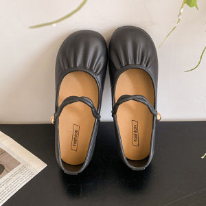 Womens single shoes are easy to wear on flat ground