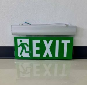 แพคคู่(1กล่อง มี 2ชิ้น) ป้ายทางออก LED EXIT LIGHT ป้าย EXIT ป้ายอะคริลิคเรืองแสง เเบบ 2 ด้าน