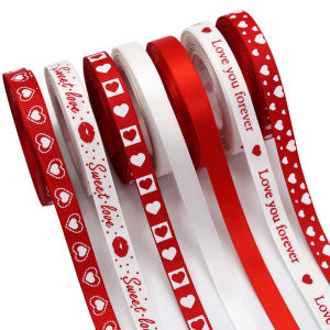 Valentines Day gift Ribbon bow Ribbon bouquet packaging material Cake baking hair accessories