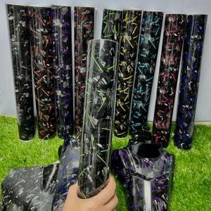 Sticker Carbon Forged Stiker Motor Forged ukuran 50cm ke 50cm / 50cm ke 100cm