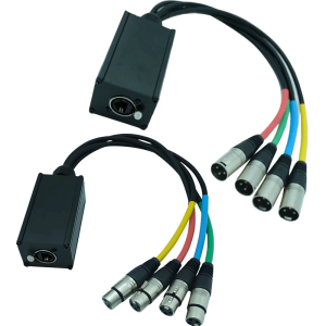 4 Channel 3Pin XLR Female Connector Multi Networks Breakouts for Stage Sound Lighting Recording Enduring