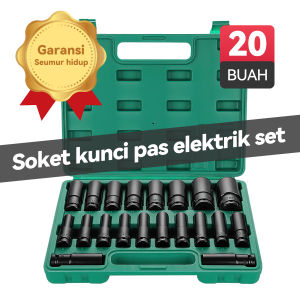 SOARFLY 20PCS Set Soket Impact Baja Karbon 1/2 Inch untuk Perbaikan dan Penyumbatan