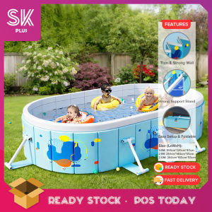 SKPLUS 1.6m/2.1m/2.6m Non Inflatable Swimming Foldable Kids Pool For Outdoor Playing Water Baby Pool Big Size Kolam Renang Kolam Mandi Besar - Fulfilled by SKPLUS