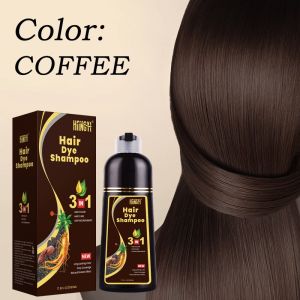 500ML Herbal Black Hair Shampoo Hair Dye Shampoo Professional Turn Your White/Gray Hair Into Black In Just 5 Minutes Non-irritating Hair Color Shampoo