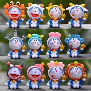 Figure Doraemon Zodiak Set 12pc 5-6cm Topper Doraemon Zodiac Topper KUE BIRTHDAY GIFT