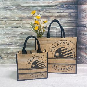 NEGARAKU MALAYSIA Big & Small Tote Bag Jute Beg Tangan Wanita Murah