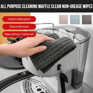 All Purpose Cleaning Waffle Clean Non-Grease Wipes All Purpose Dishcloth Waffle Kitchen Household Cleaning Cloths Absorbent Dishcloths NonStick Rag