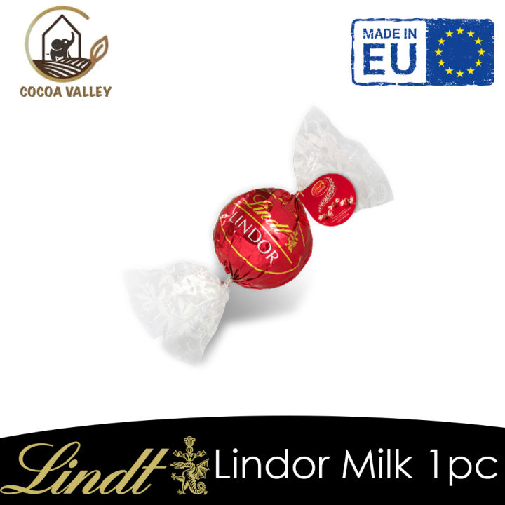 [Mix & Match] Lindt Lindor Milk Chocolate Ball 1pc (Swiss Made) Lazada