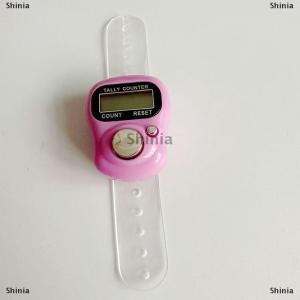 [COD] Shinia เข็มทิศแบบนับจำนวนนิ้ว LED อิเล็กทรอนิกส์แบบใช้มือถือนับจำนวนแบบคลิกเกอร์วงแหวนนับ