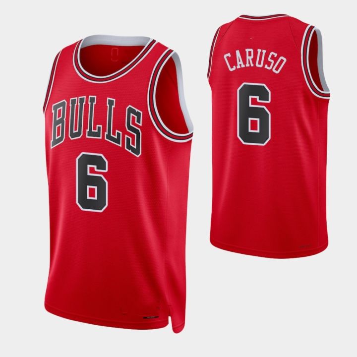 Chicago Bulls Alex Caruso No. 6 75th Anniversary Diamond Red Jersey 