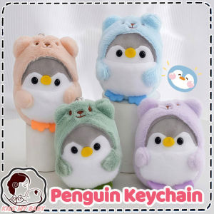 Cute Plush Penguin Pendant Keychain Creative Cartoon Plush Doll Key Chain Bag Accessories Kids Gift