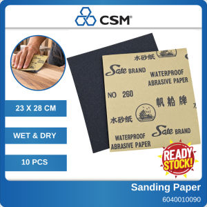 #260 Waterproof Sandpaper Wet Dry Sanding Paper Abrasive Sheet 10pcs