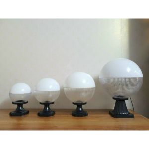 Đèn trang trí trụ cổng hình tròn chống nước chống va đập đường kính 160 200 250 300mm