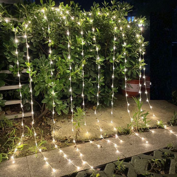 Bộ Đèn LED Trang Trí Thả Mành Hiệu Ứng Thác Nước 10 Sợi 2m/3m - Đèn Led ...