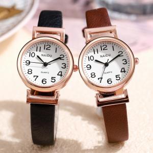 SRD Jam Tangan Kasual Wanita Kulit New Model Fashion Import Korea Asli Analog Premium Orignal Desain Minimalis Vintage Dial Kecil Bergaya Minimalis Aksesoris Arloji Womens Watches Jam Tangan Cewek Kekinian Keren Modern Termurah SRD -JW5