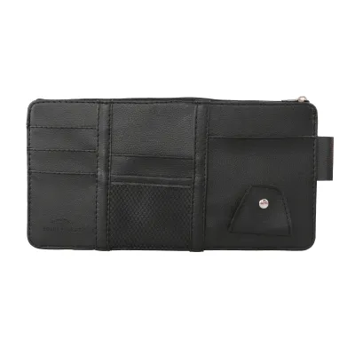 Storage Bag Car Sun Visor Holder Organizer Multi-Pocket Auto Interior Accessories Pocket Organizer Car Document Storage Pouch Pen Holder 汽车遮阳板卡片夹