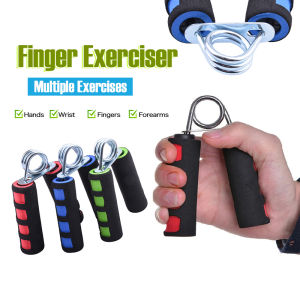 [Ready Stock] Hand Gripper Hand Finger Forearm Fitness Gym Exercise Chrome Steel Wrist Arm Strength For Rehabilitation Bodybuilders Gym