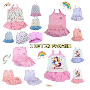 NEWBORN BABY GIRL SHIRT & SKIRT 1 SET 2X PASANG/PAIR/BAJU BABY MURAH/BAJU BAYI/BAJU ANAK READY STOCK GOOD QUALITY