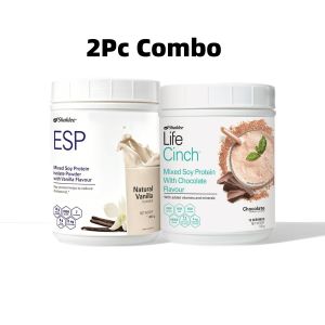 Authentic Shaklee ESP Vanilla 850g + Life Cinch Chocolate 720g Combo Set Mixed Soy Protein Powder with Vitamins & Minerals
