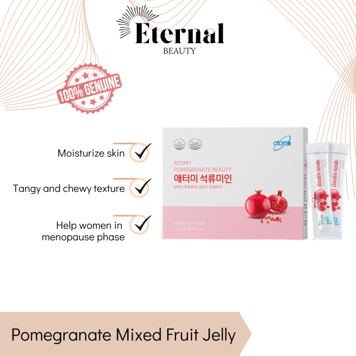 Atomy Pomegranate Mixed Fruit Jelly [A..T..O..M..Y...] 1 sachet X 15g