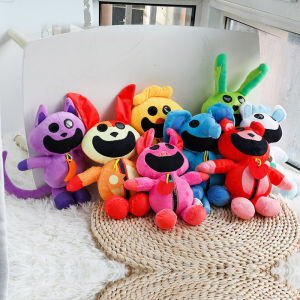 Smiling Critters Plush Toy Hopscotch Catnap Bearhug Plushie Catnap Plush Doll Decoration Kawaii Soft Stuffed Toy Gift for Kids