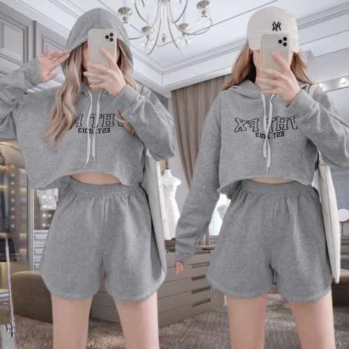 Hoodie jacket crop top hotsell