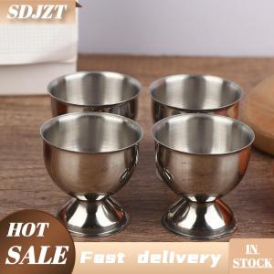 SDJZT 4pcs trứng ly đặt tiện dụng thép không gỉ luộc trứng ly đứng giá trứng chủ trứng chủ bếp ăn sáng nấu ăn công cụ