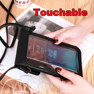 โทรศัพท์มือถือหน้าจอสัมผัสกระเป๋าถือกระเป๋าสตางค์หนังPUไหล่กระเป๋าข้ามกระเป๋ากระเป๋าโทรศัพท์สัมผัส