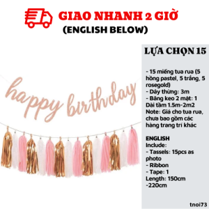 Tua rua trang trí tiệc nhiều mẫu - Tassels tnoi73