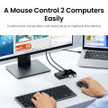 UGREEN USB Switch USB 3.0 2.0 for PC Laptop 2 Computers Sharing 4 USB Devices Peripheral Switcher Sharing Keyboard. 