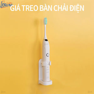 Giá đỡ bàn chải đánh răng điện tự động Kệ đỡ Máy đánh răng điện dán tường chịu lực Treo bàn chải điện sử dụng keo dính tường Kệ bàn chải điện tự động đánh răng bằng nhựa Cao Cấp